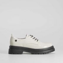 Zapato Blucher blanco plataforma XTI