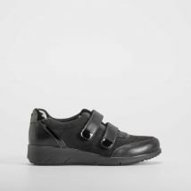 Zapato doble velcro negro COMFEET