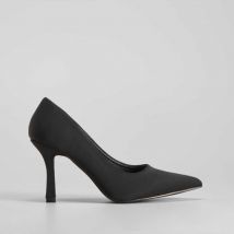 Zapato Salón negro en satén PICCOLA PIU