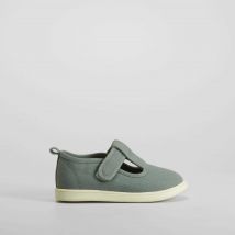 Zapatilla lona bebé verde COMFEET