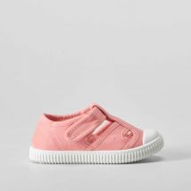 Zapatilla lona cangrejera bebé rosa BACHE