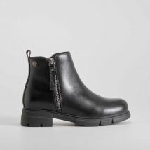 Botín piso dentado negro XTI