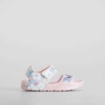 Chancla velcro floral rosa STITCH
