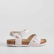 Sandalia bio flores rosa OH GIRL