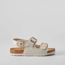 Sandalia bio multihebillas blanca OH GIRL