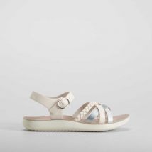 Sandalia confort tiras juvenil blanca COMFEET