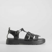 Sandalia plataforma negra OH GIRL