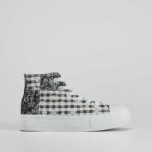 Zapatilla alta cuadros plataforma OH GIRL