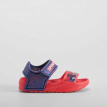 Sandalia playa velcro rojo azul SPIDERMAN