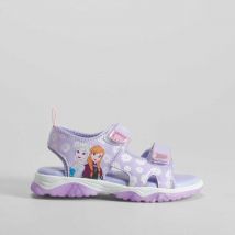 Sandalia deportiva con luces morada FROZEN