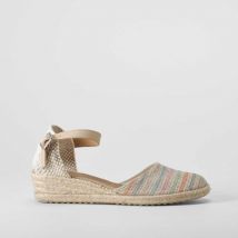 Sandalia cuña baja de yute multicolor SENDA ROAD