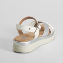 Sandalia bio de cuña plata COMFEET