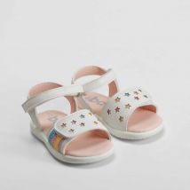 Sandalia estrellas multicolor bebé blanca BACHE