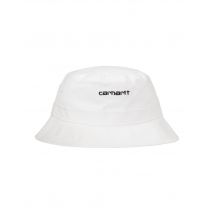 Carhartt Wip Canvas Script bucket Cappello pescatore in cotone - white/black M/L
