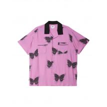 Obey Outcome woven camicia maniche corte - wild rose multi XL