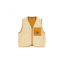 Pleasures Infinite reversible vest jacket Gilet in pile reversibile - beige M