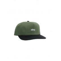 Obey Case 5 panel snapback hat cappellino con visiera - dark cedar multi One Size