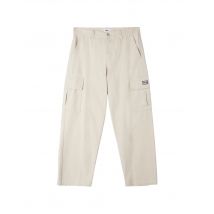 Obey Bigwig baggy twill cargo pants Pantaloni con tasconi da uomo - Silver grey 28 (42)