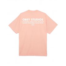 Obey Studios eye heavyweight t-shirt stampata unisex - peach parfait L