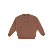 Usual Nostalgia OG washed crewneck felpa girocollo effetto slavato - Washed brown S