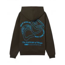 Obey Nature extra heavy Hoodie felpa pesante con cappuccio - rosin XL