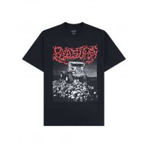 Pleasures Off Road heavy t-shirt boxy con grafica - black L