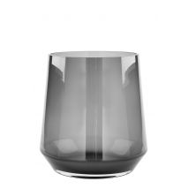 Dekovase Vase Blumenvase Glas grau Deko Tischvase Linea Höhe 22 cm