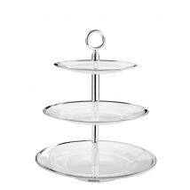 Etagere 3er runde Teller Etagere PLATINUM
