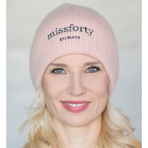 Damen Strickmütze Beanie Strickbeanie Frauengeschenk Geschenkbox weiß softrosé