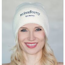 Damen Strickmütze Beanie Strickbeanie Frauengeschenk Geschenkbox weiß ivory