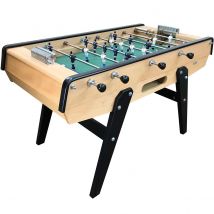 Baby Foot Petiot 140 natural beech - Rondes / France (H6) vs Brésil (H7) / Vert technic