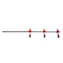 Barre inox Petiot 3 joueurs coulés avec butée rouge