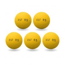 Pack of 5 Roberto Sport ITSF yellow balls