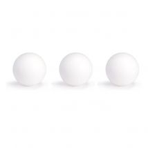 Set of 3 white Roberto Sport plastic balls