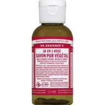 Dr Bronner's savon liquide à la rose 18 en 1 60ml
