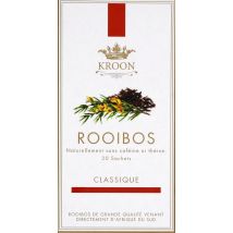 Kroon rooibos nature naturellement sans caféine & théine en sachet x20 Biologique