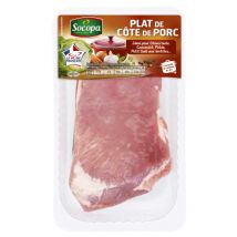 Socopa plat de côte de porc demi sel 800g