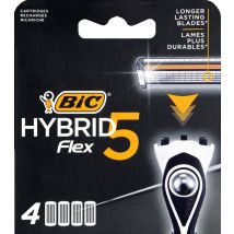 Bic lames rasoir hybrid 5 flex x4 pour homme