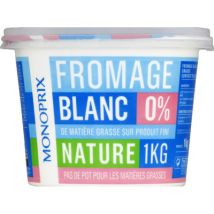 Monoprix fromage blanc 0% le pot de 1kg - Monoprix