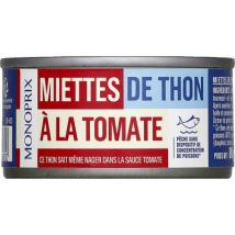 Monoprix miettes de thon à la tomate 52g - Monoprix