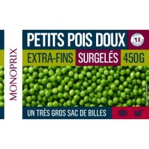 Monoprix petits pois extra fins surgelés 450g - Monoprix