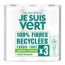 Monoprix je suis vert essuie-tout x3 - Monoprix Je Suis Vert