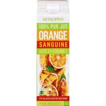 jus d'orange sanguine 100% pur jus 1l - Monoprix