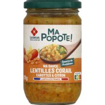 Lesieur ma popote! sauce lentilles corail carottes & citron 235g