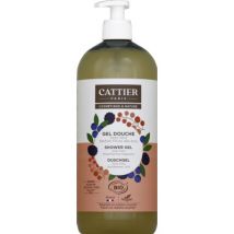Cattier gel douche sans sulfate aloe vera fruits des bois bio 1l