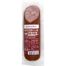 Monoprix saucisson à l'ail fumé pur porc 300g - Monoprix