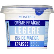 crème fraîche légère le pot de 50cl - Monoprix