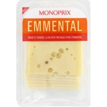 Monoprix emmental en tranches x8 tranches 200g - Monoprix