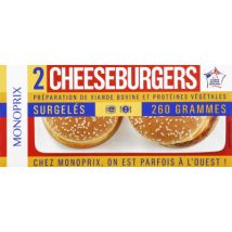 cheeseburgers 2x130g - Monoprix