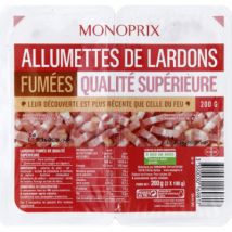 Monoprix lardon allumette fumé 2x100g - Monoprix